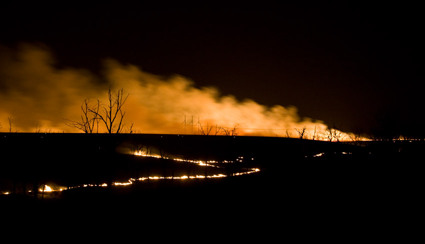 Prairie Burn – Near Council Grove