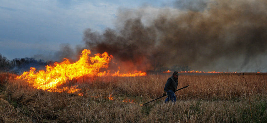 Spring Burn – Starting the Fire