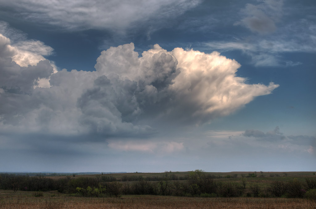 Evening storm clouds