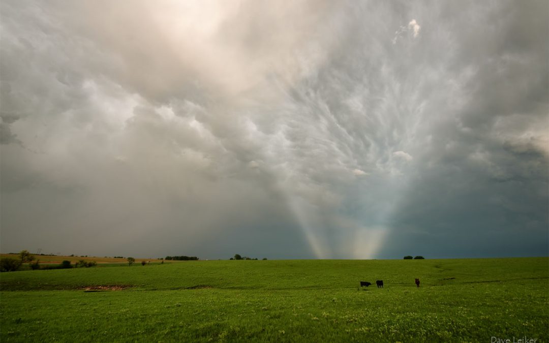 Anticrepuscular rays