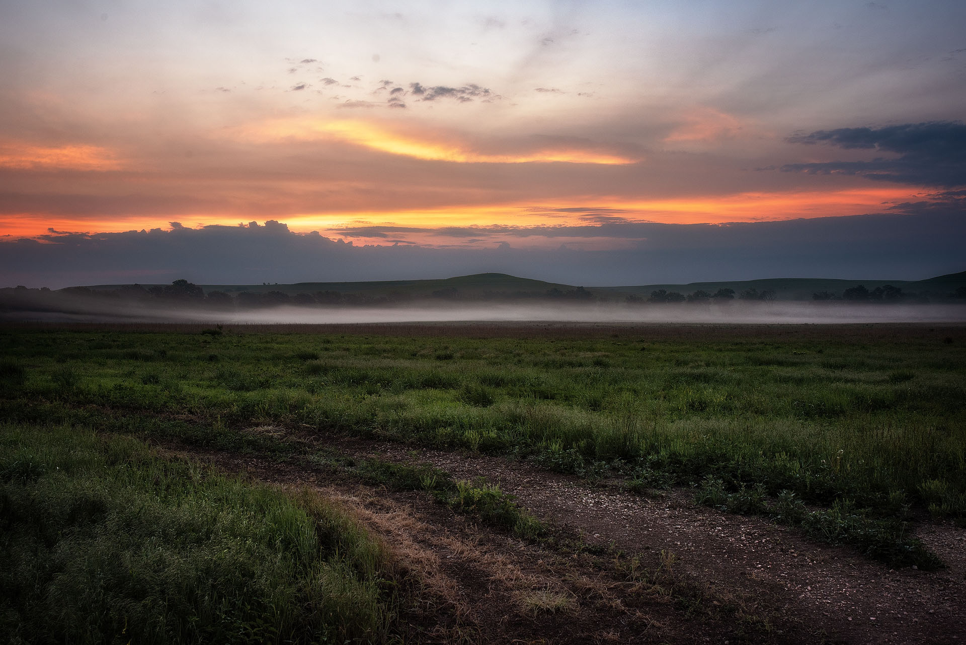 Morning Ground Fog, Flint Hills