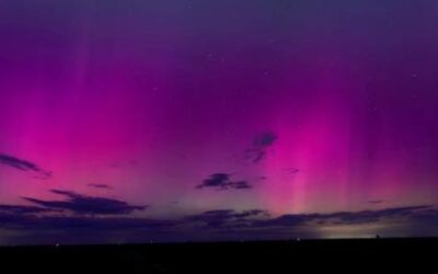 Northern Lights over Kansas plains